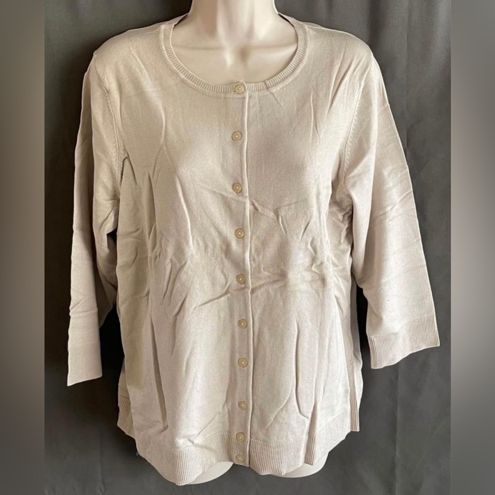 NWOT women's plus size cardigan Charter Club (1X, 2X) MSRP $86